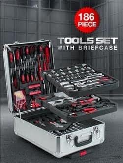 186-Piece Tools Set with Briefcase